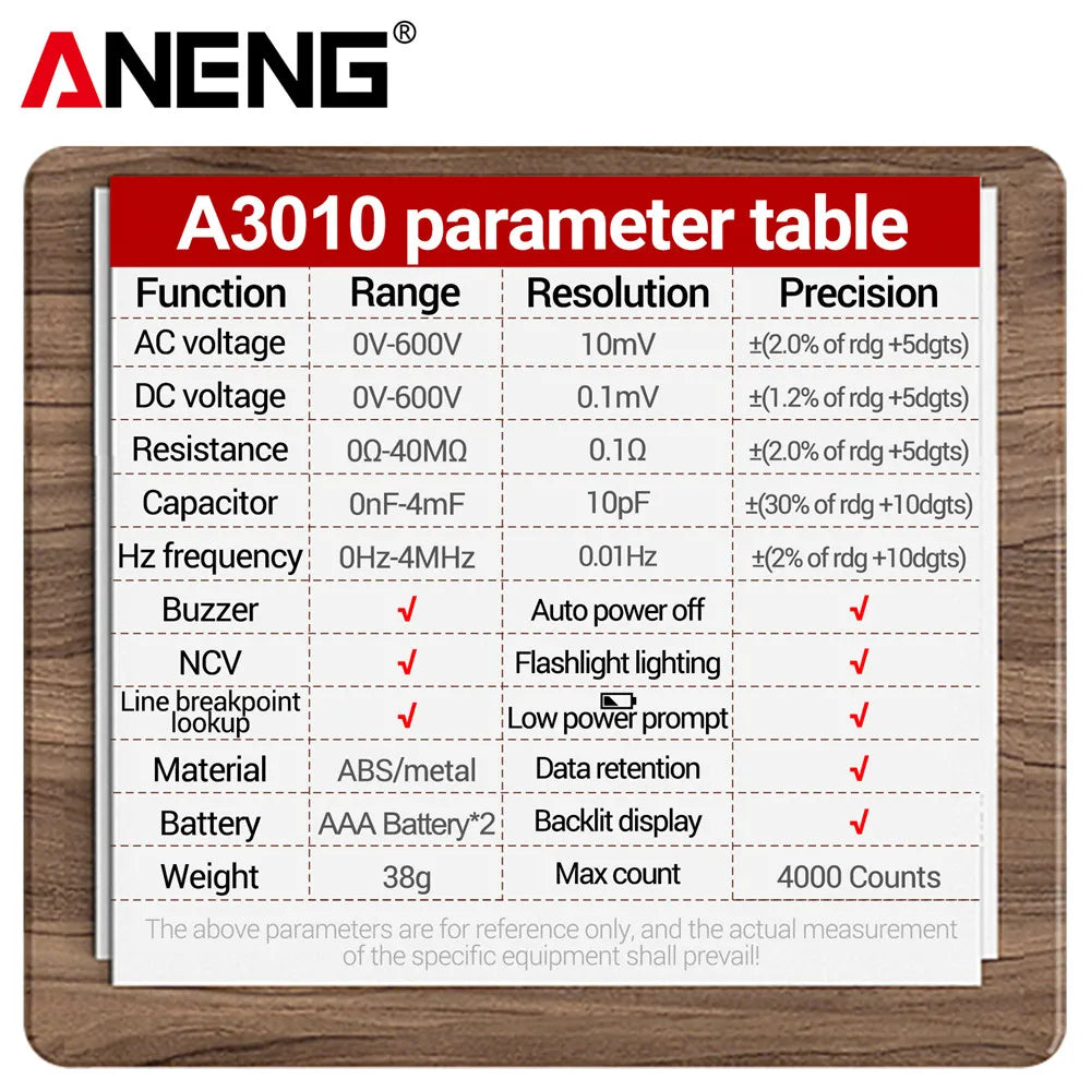 ANENG A3010 digitalt penmultimeter