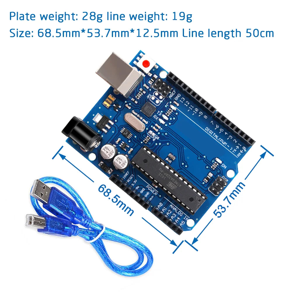 UNO R3 ATmega328P Development Board with USB Cable