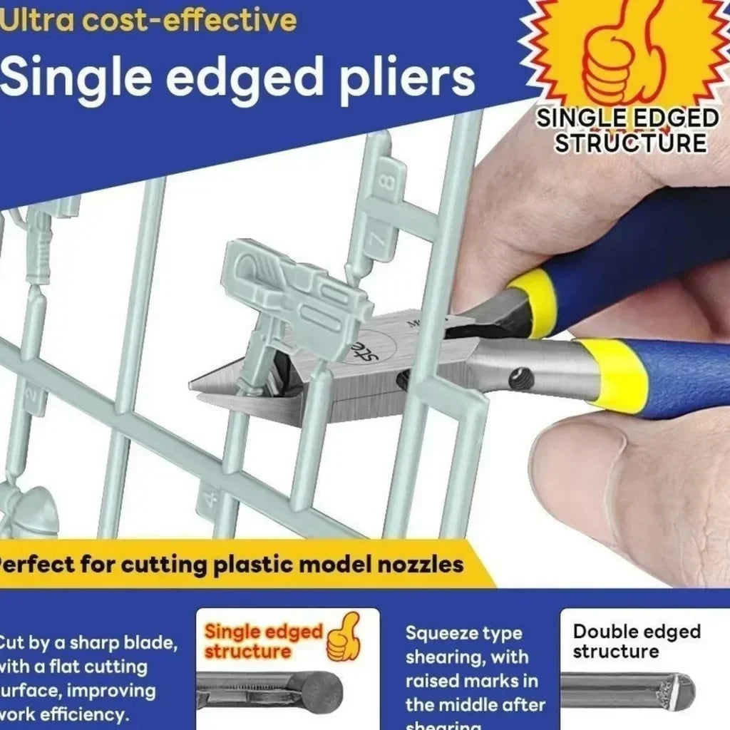 Single Edge Plastic Nippers for Model Kits Precision Cutting Tool