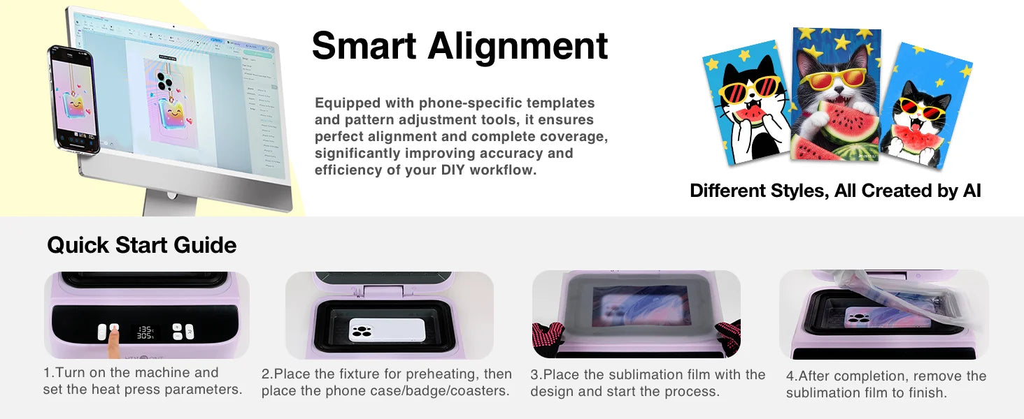 Phone Case Heat Press H17 – 3D Vacuum Transfer for iPhone & Android