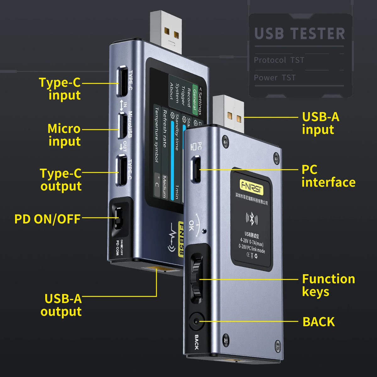 FNB58 USB-Spannungs- und Stromtester