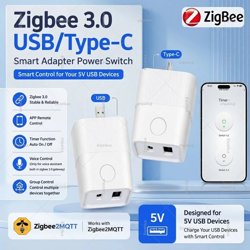 Zigbee USB Power Switch - Port Options