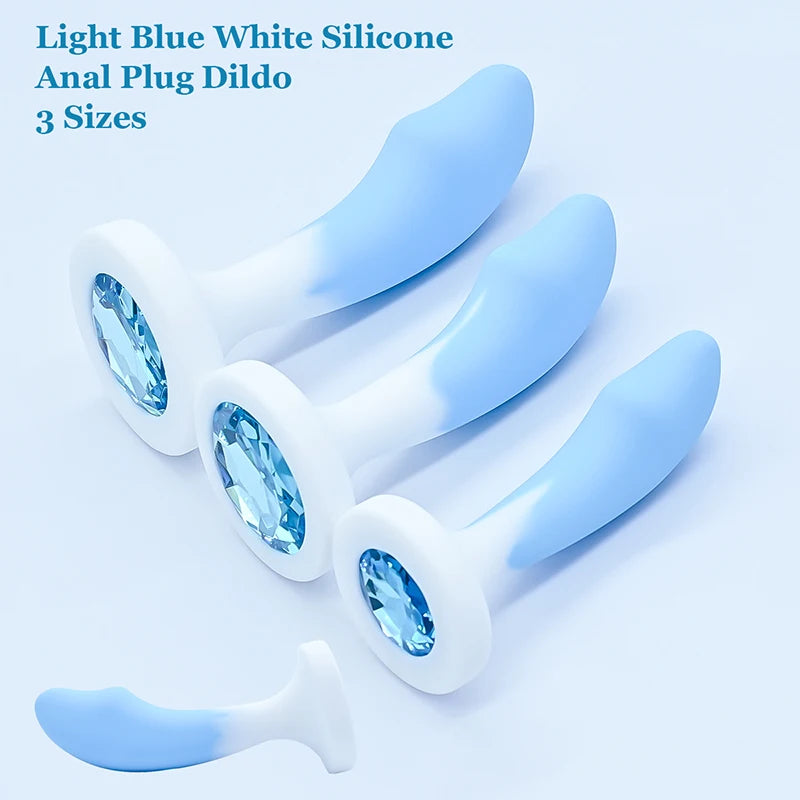 Crystal Base Silicone Anal Plug 💎