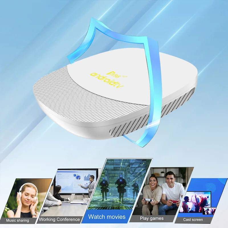 TV98 ATV Max Android 14 TV Box Allwinner H313 2GB 8GB Wifi 6 BT 8K 4K AV1 Full HD Smart Media Player Voice control Set Top Box