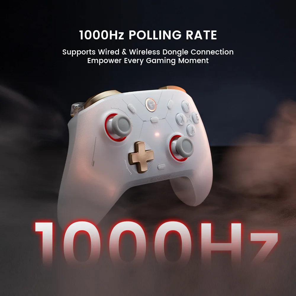 GameSir Cyclone 2 Bezdrátový Pro ovladač Bluetooth hernípad s nabíjecí stanicí Hall Effect joysticky pro Nintendo Switch, iPhone, Android & PC