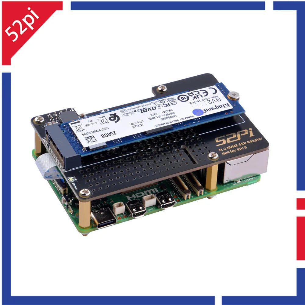 N04 NVMe Adapter Board for Raspberry Pi 5