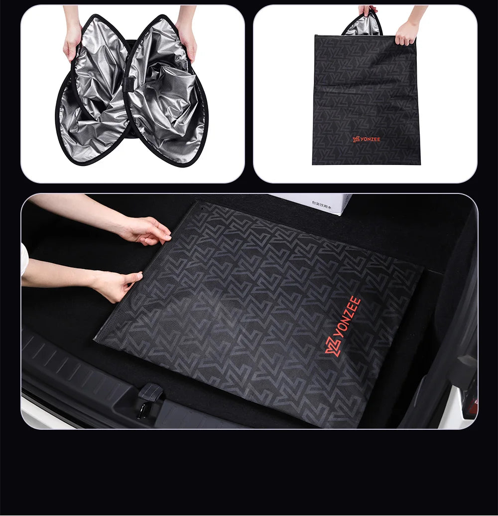 YZ For Tesla 2025-2026 Model 3 Y Juniper Highland Graphene Black Sky Screen Sunshade Honeycomb Skylight Magnetic Sunshade Panel