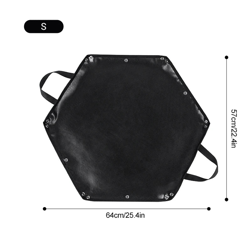 Hexagonal Fire Pit Mat for BBQ and Picnic Heat Protection