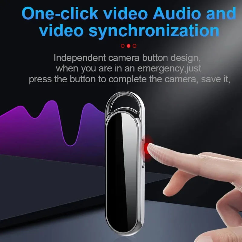 1080P Digtal Recorder Camera Oculta Wide View Angle Portable Small Nacklace Audio Video Voice DV Dictaphone 4-128GB Action Cam