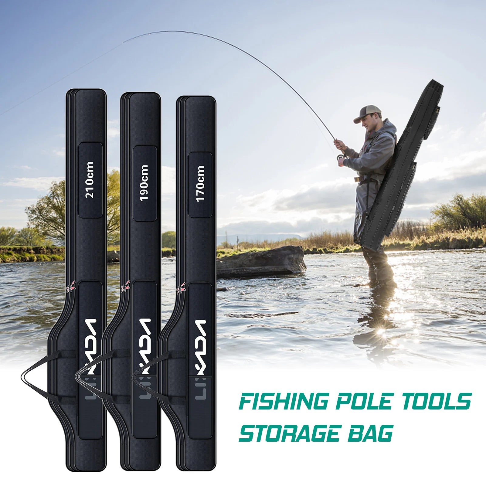 Fishing Rod Bag Travel Carry Case
