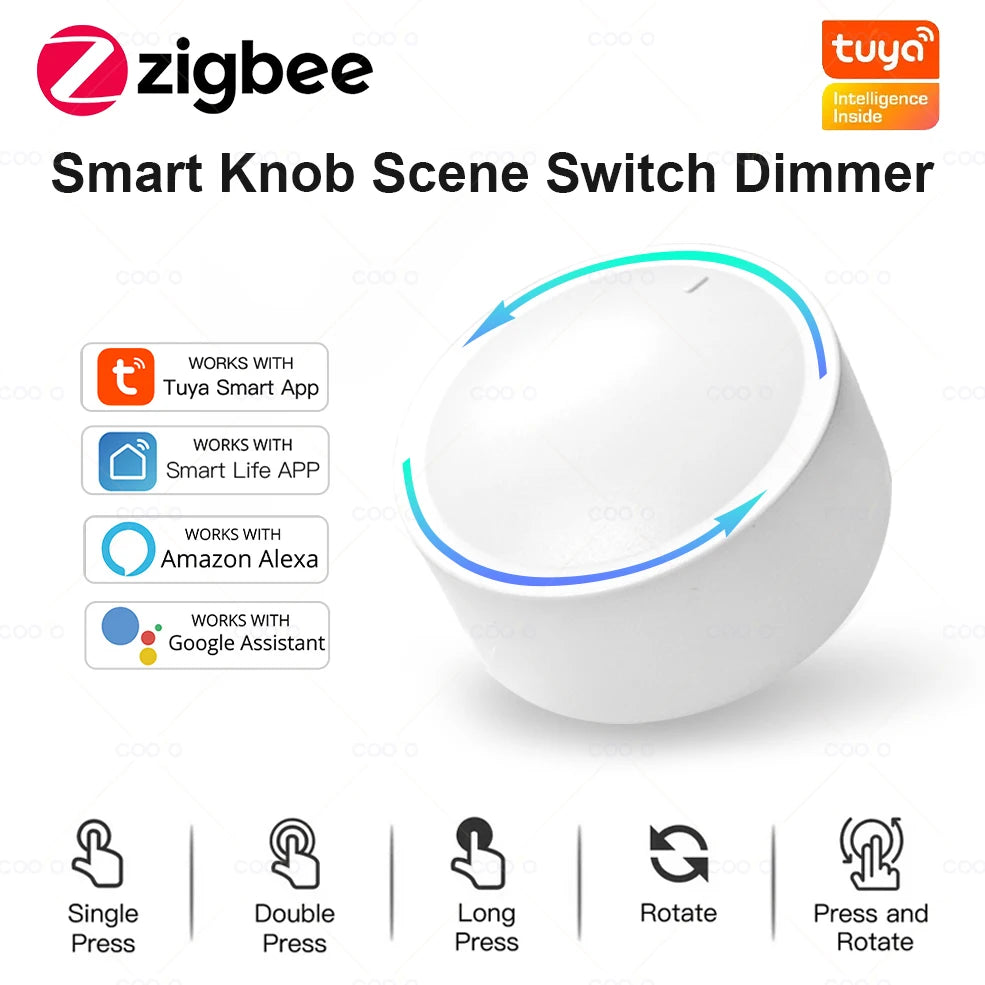 Perilla y Botón de Paleta Inteligente Tuya Zigbee