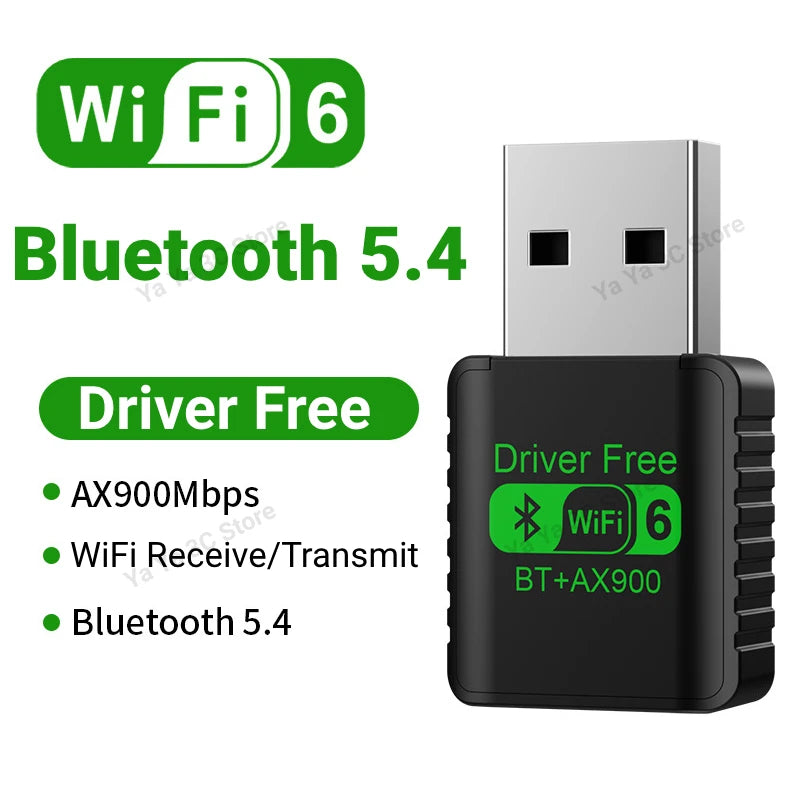 AX900 USB Wi-Fi 6 and Bluetooth 5.4 Adapter