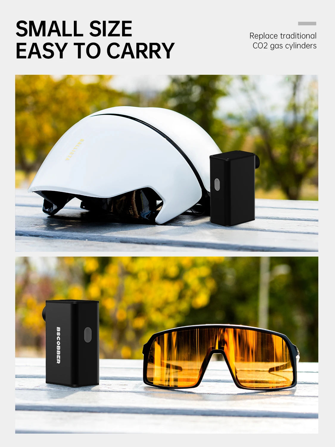 Portabel elektrisk cykelpump 100 PSI mini luftkompressor