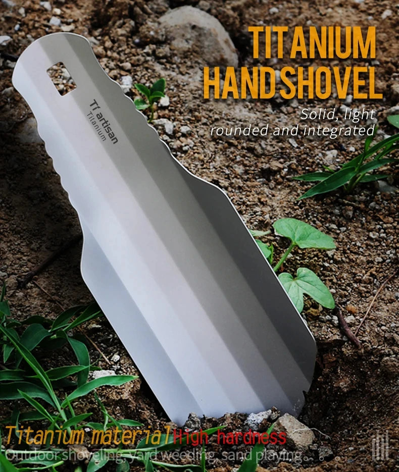 Titanium Hand Shovel Mini Ultralight Portable Trowel