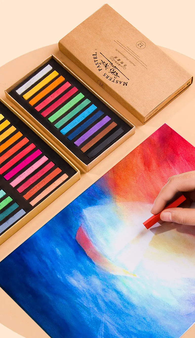 Set artistico di 48 colori di pastelli a gesso morbido