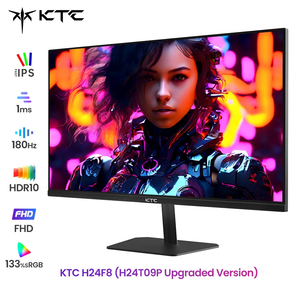 KTC H24F8 23.8" 180Hz Gaming Monitor with Fast IPS and HDR10