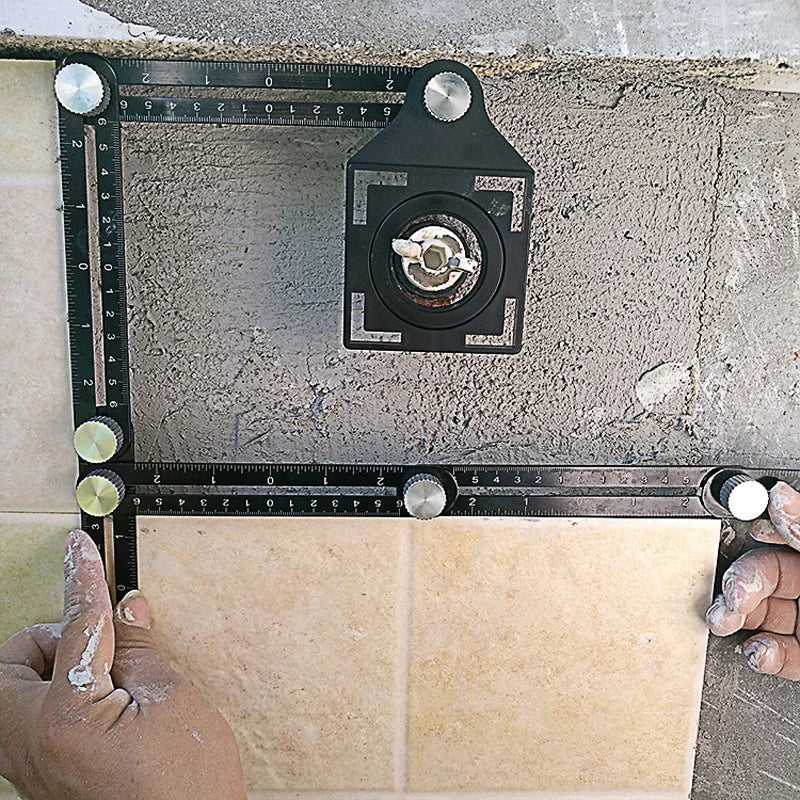 Aluminium Multi-Angle Folding Layout Ruler