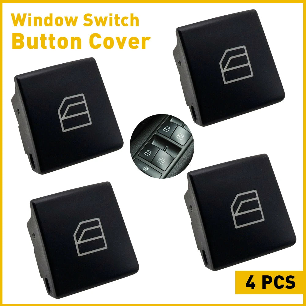 4x Car Window Switch Button Cover Cap For Mercedes Benz A B C E GLK GLA CLA W176 W246 W204 W212 X204 W156 W166 C117 Accessories