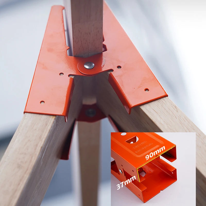 Metal Sawhorse Brackets, Pair