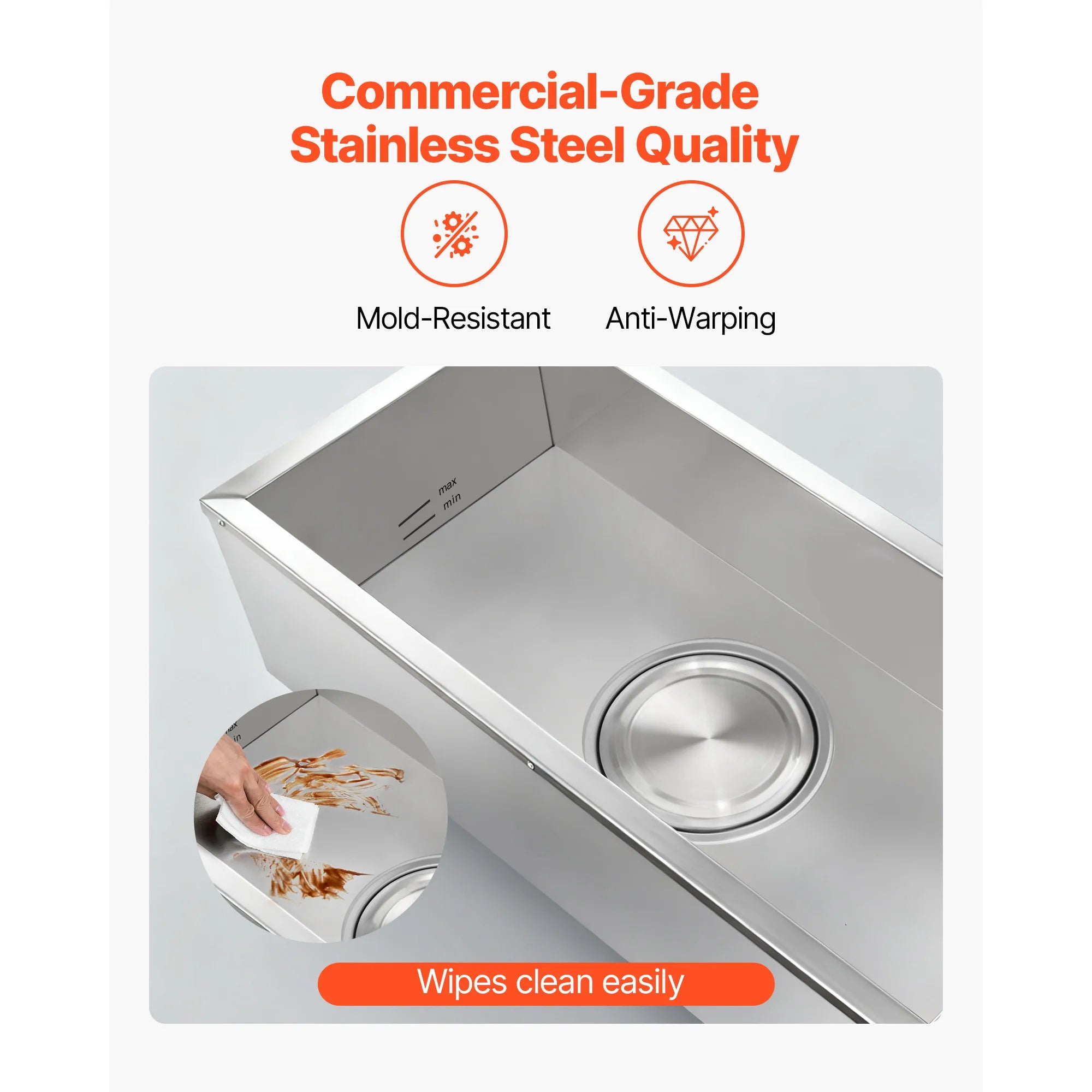 Kommmerciel madvarmer 1500W Bain Marie med 4 fade