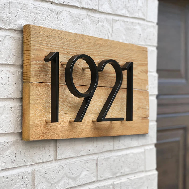 Floating House Number Sign