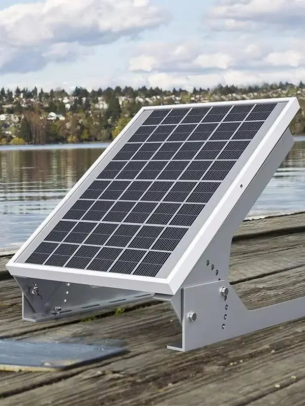 Solar Panel Mount - 13.8in Stand, Angle Adjustable (0-60 Degree), Mounting Brackets for 1 Solar Panel