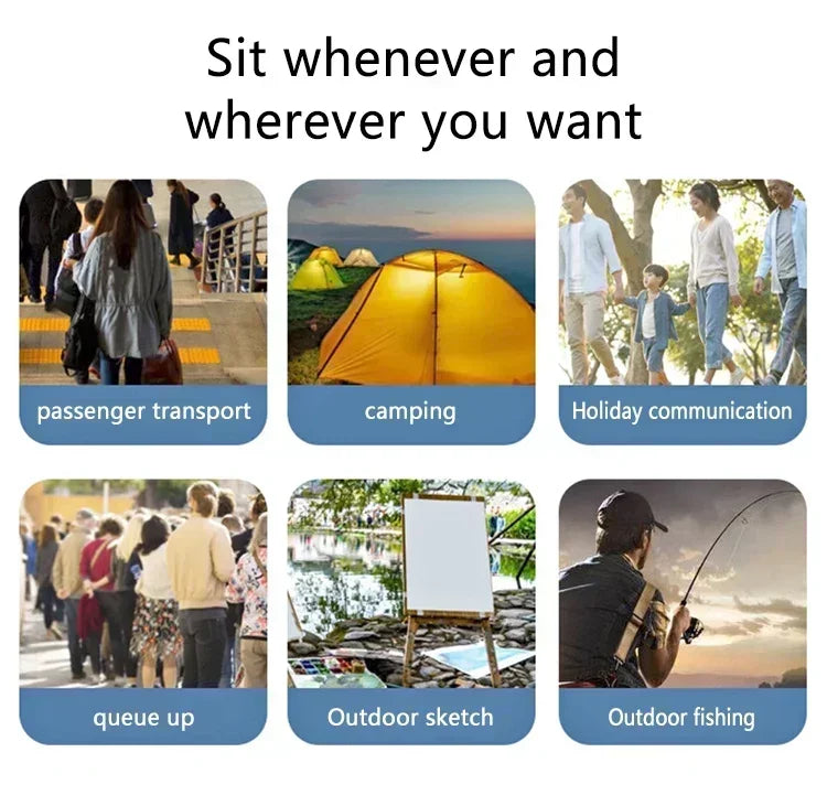 Gökkuşağı Katlanabilir Seyahat Taburesi