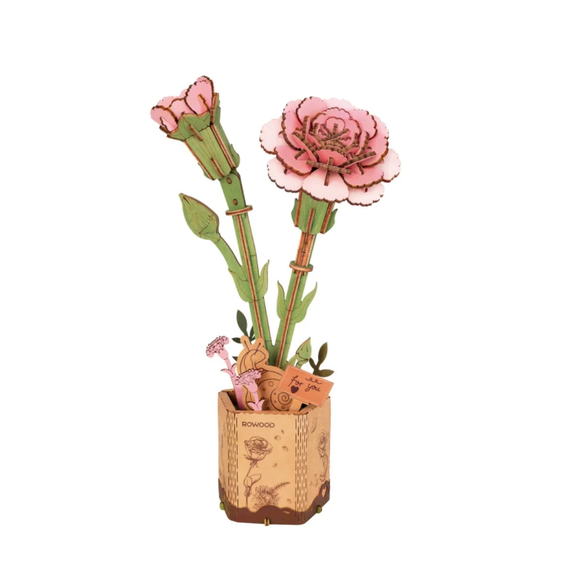 Robotime Kit di Artigianato Bouquet di Fiori Puzzle 3D in Legno