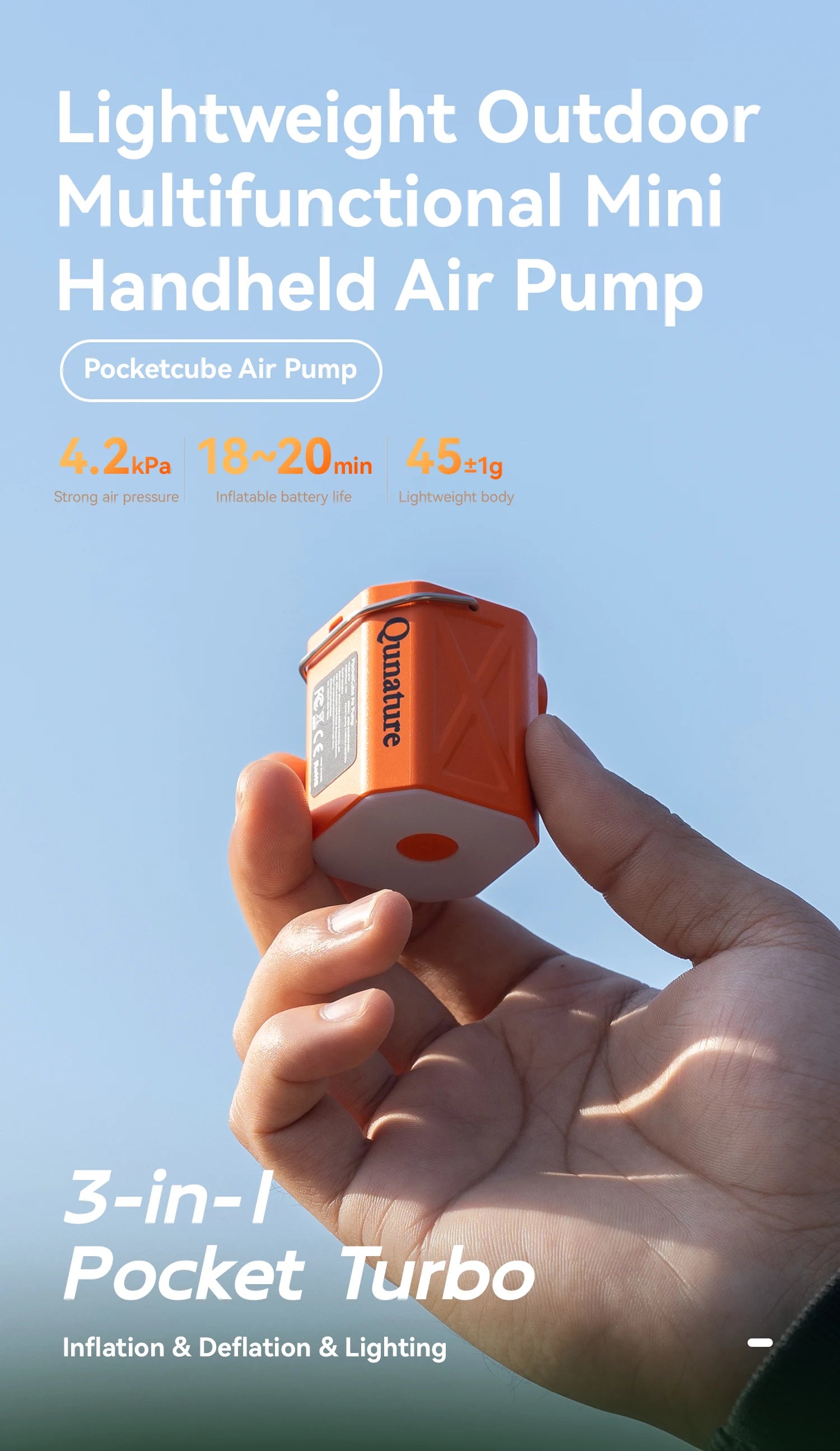 Electric Air Pump for Inflatable Mattresses, Pillows and More