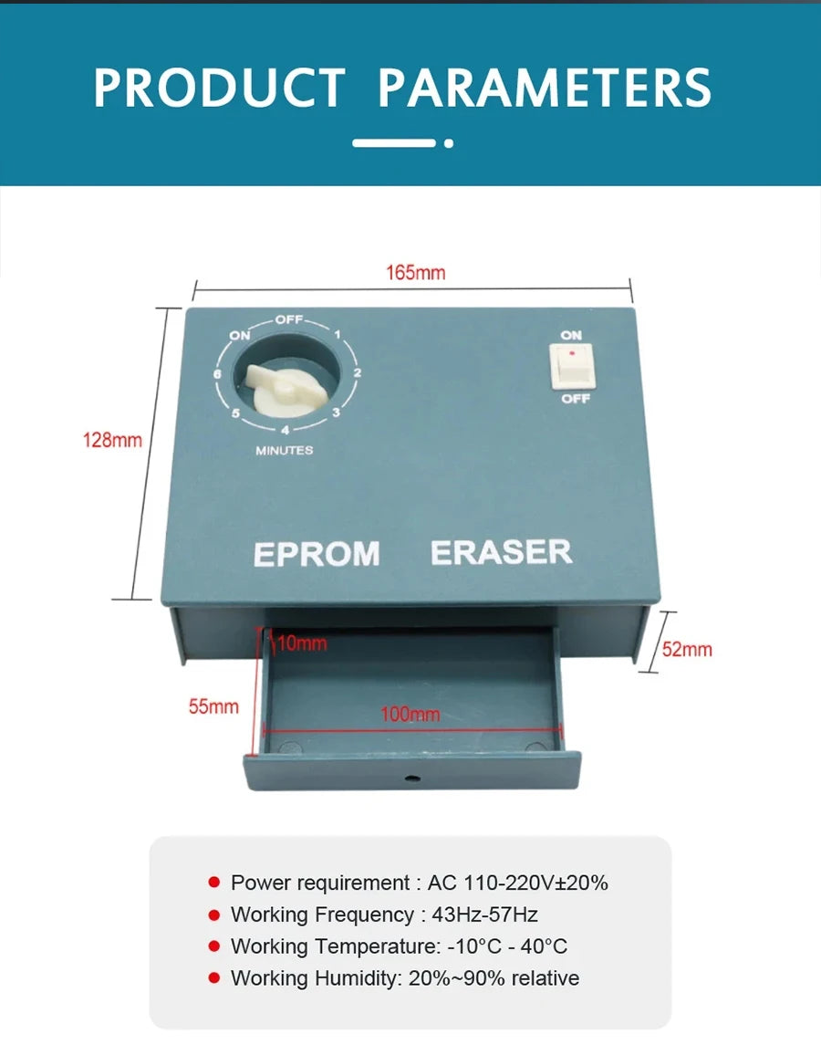 Tijdgeschakeld UV EPROM-eraser