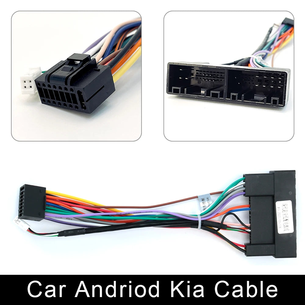 Câble ISO pour autoradio Android, accessoires pour écran 2DIN, stéréo Suzuki Kia VW Hyundai Honda Toyota Nissan Mitsubish, Ford Outlander