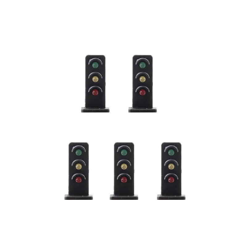 5-Piece HO 1:87 Model Railway LED Signal Set