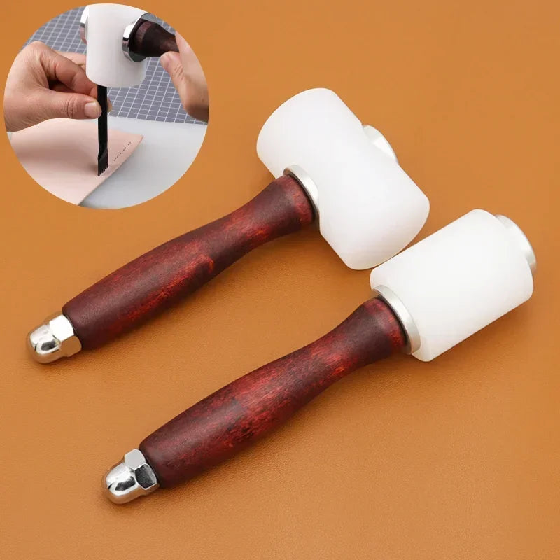 Nylon Leathercraft Mallet with Wooden Handle