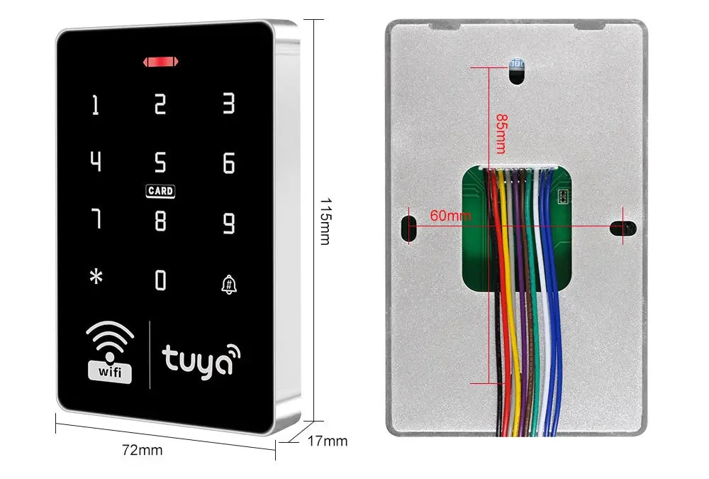 WiFi Tuya RFID přístupový ovladač IP68 S10