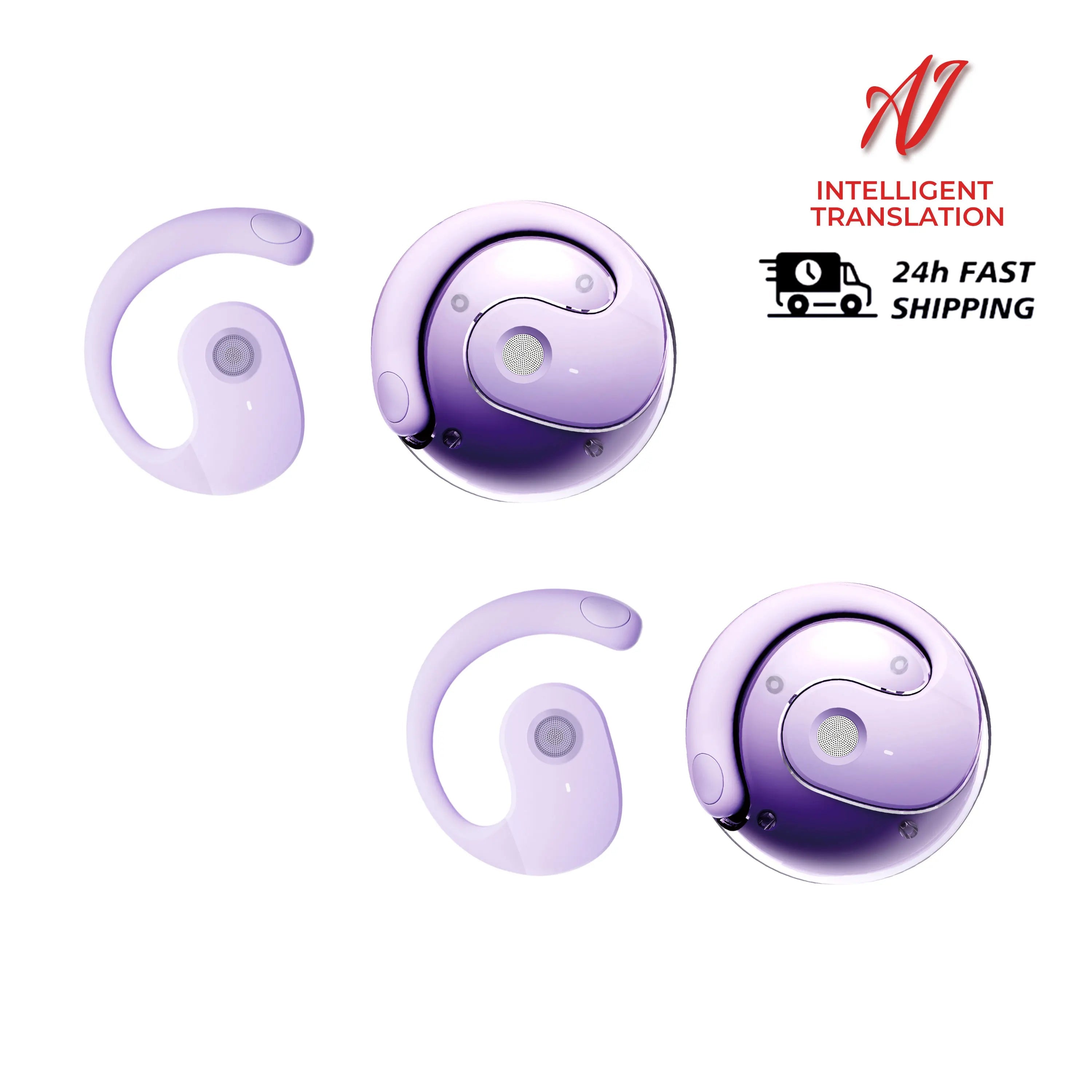 144 Language Translation Wireless Headphones Smart Waterproof Ai Real-time Translator Bluetooth 5.4 Earbuds Business Earphone