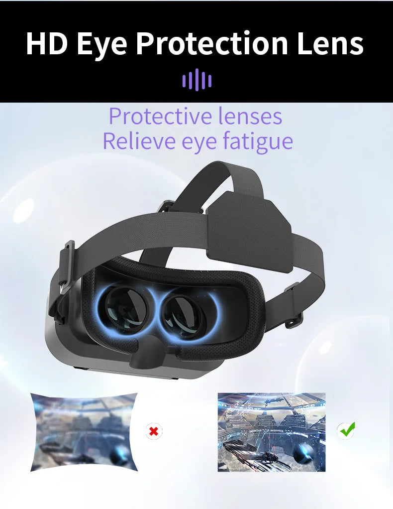 VR brýle 3D virtuální realita, headset, helma, čočky, brýle, chytré pro smartphony, mobilní hry, sada Viar Viewer