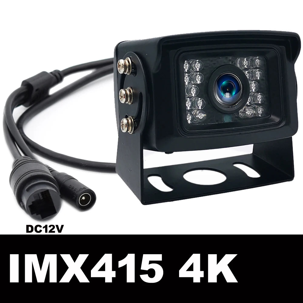 Waterproof 8MP 4K IP Security Camera with Motion Detection, PoE, Audio and Night Vision