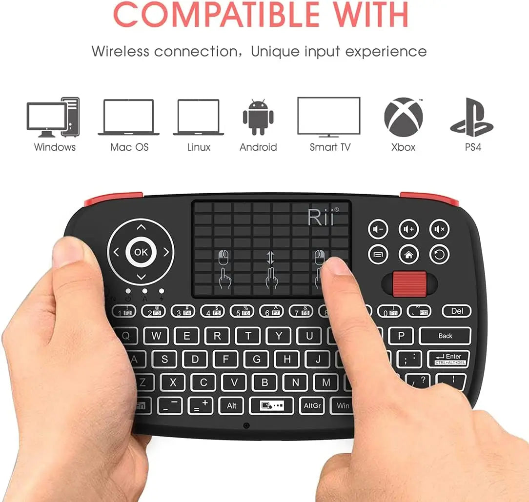 I4 Mini Wireless Keyboard with Touchpad