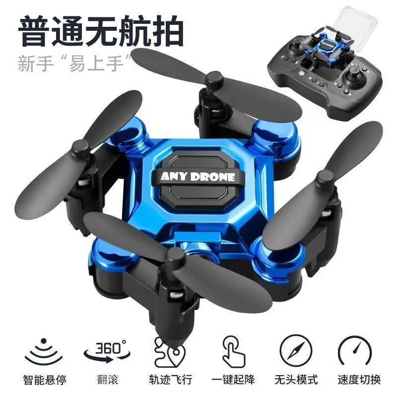 Mouchový dron, mini skládací dron, letecká kamera dron, studentská dálkově ovládaná helikoptéra, malá hračka