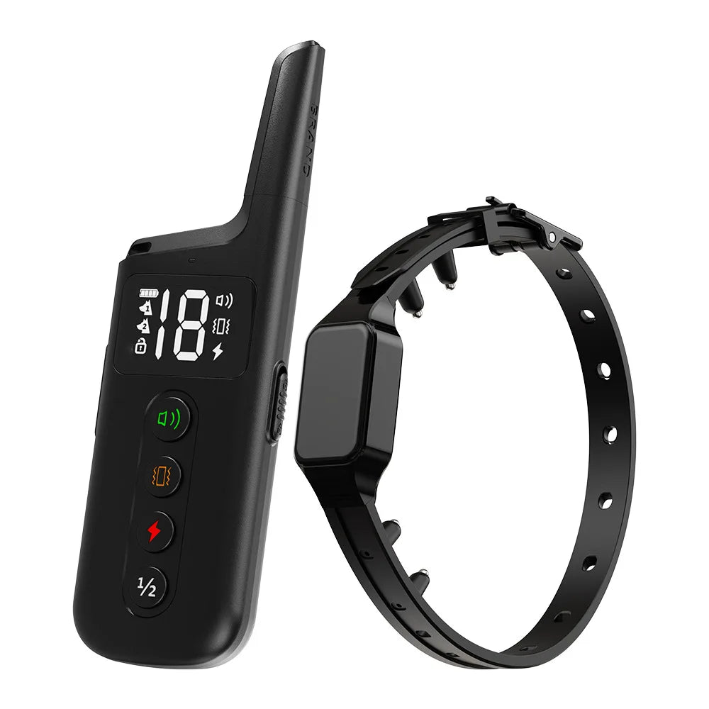 Waterproof Rechargeable Dog Training Collar with 500m Remote Control