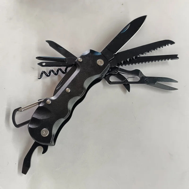 Multifunctional Folding Swiss Army Portable Stainless Steel Pocket Knife Outdoor Camping Emergency CombinationTool Survival Gear