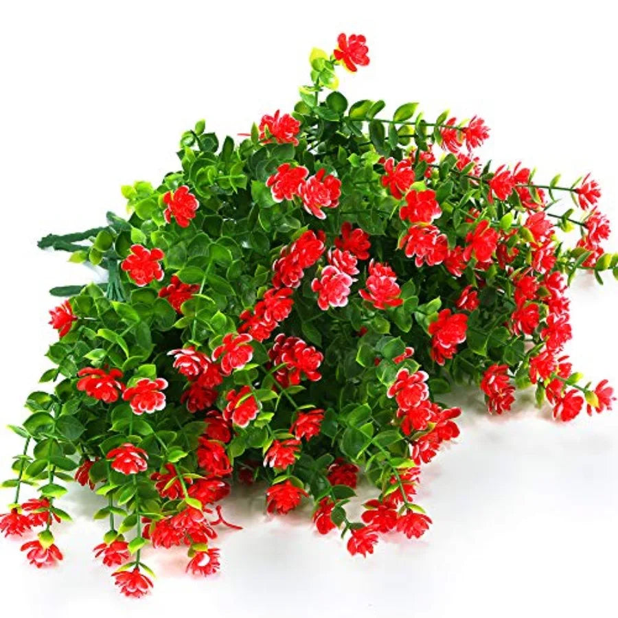 UV-bestendige kunstmatige buxusbloemen – 2 bundels buitendecoratie