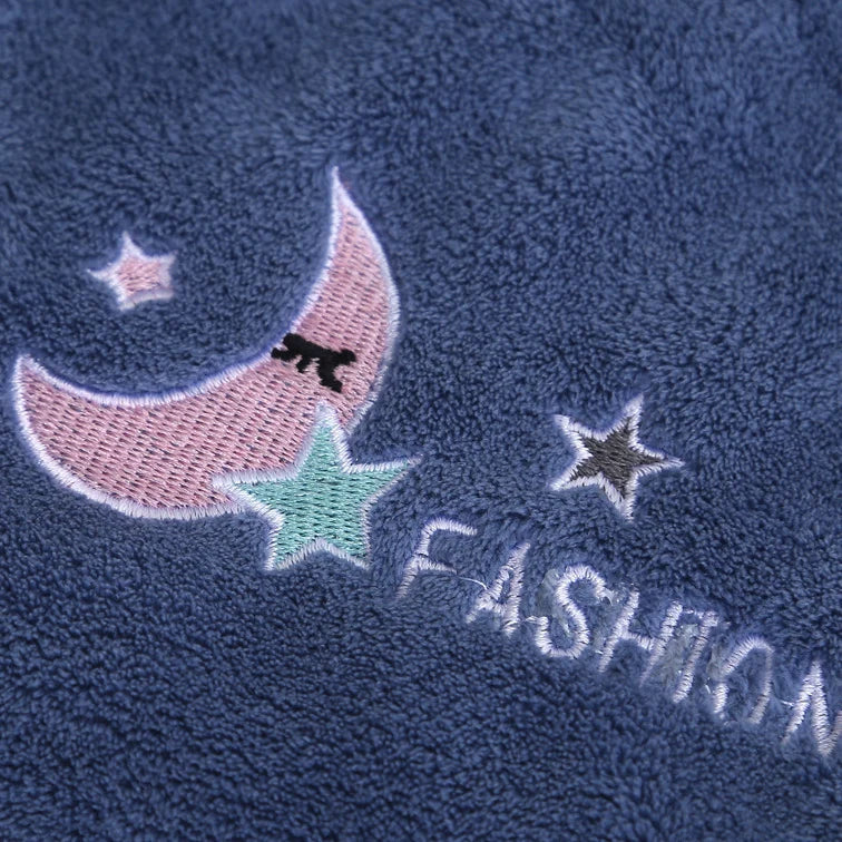 1Pc Embroidery Style Hair Drying Cap, Coral Fleece Thickened Hair Towel for Bathroom, Women's Absorbent Quick Drying Shower Cap,