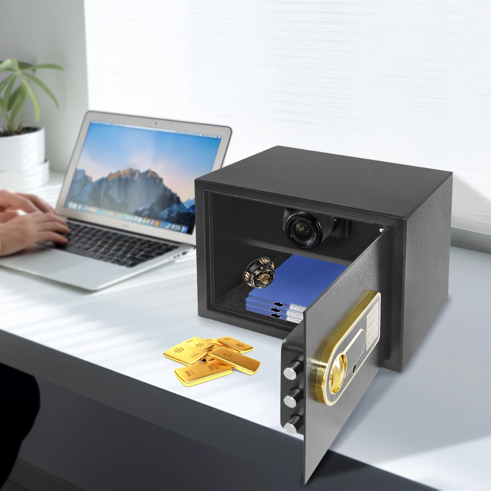 Digitálny sejf s klávesnicou 6.6Gal oceľová bezpečnosť