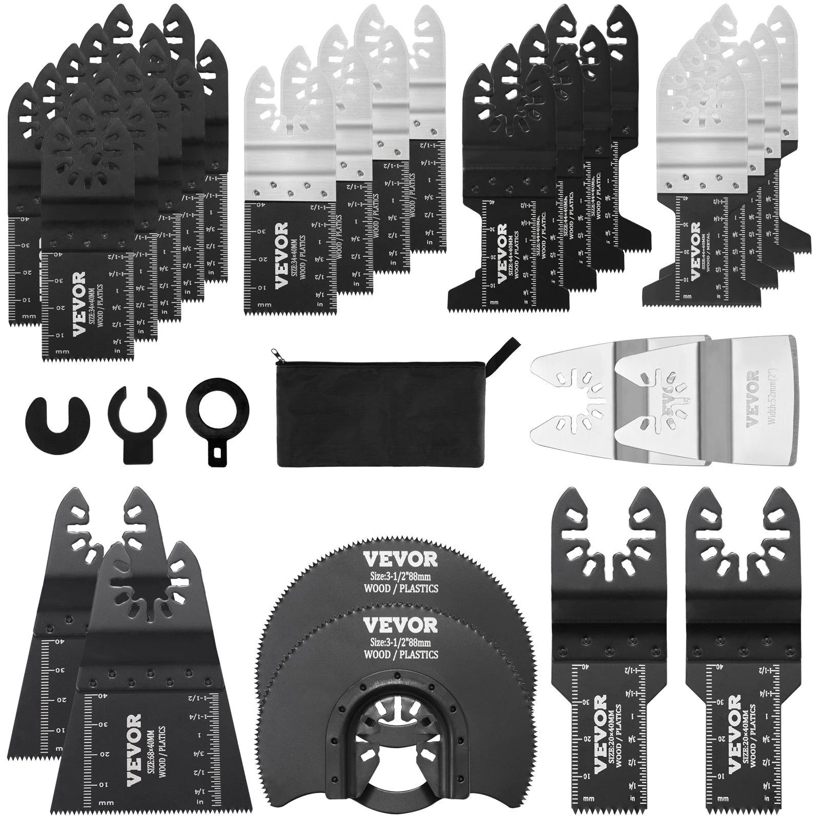 30PCS Oscillating Multi Tool Blade Kit Universal Quick Release Set