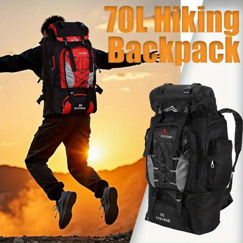 70L Outdoor Sports Backpack for Hiking, Camping and Travel
