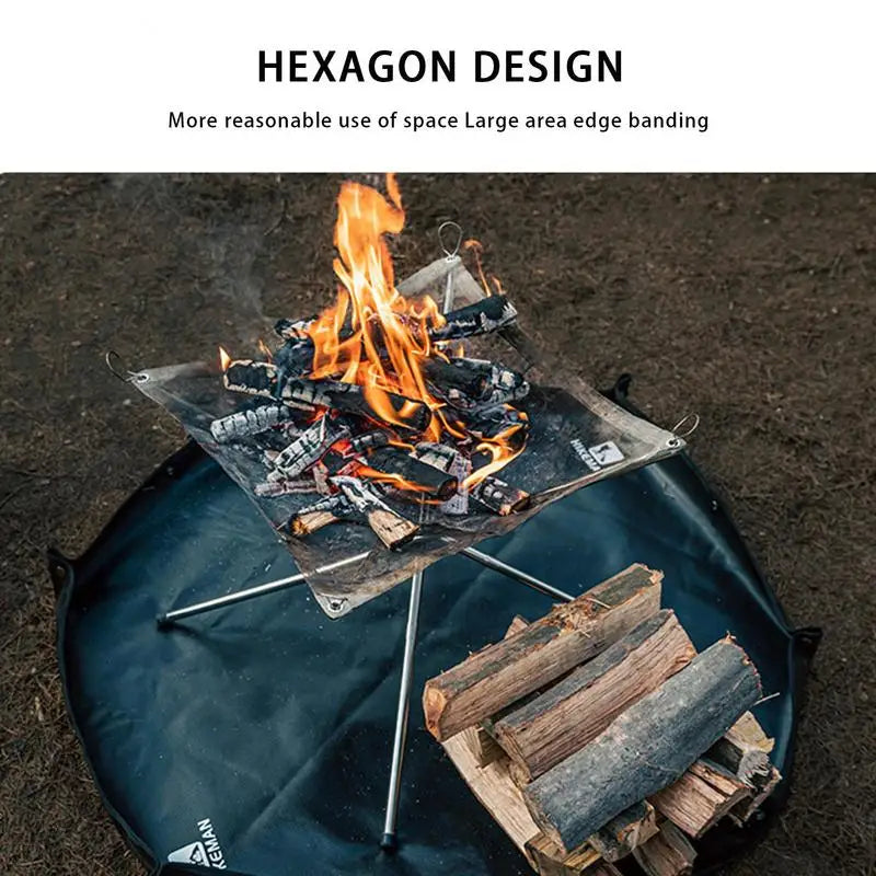 Folding Hexagonal Camping Mat with Handles