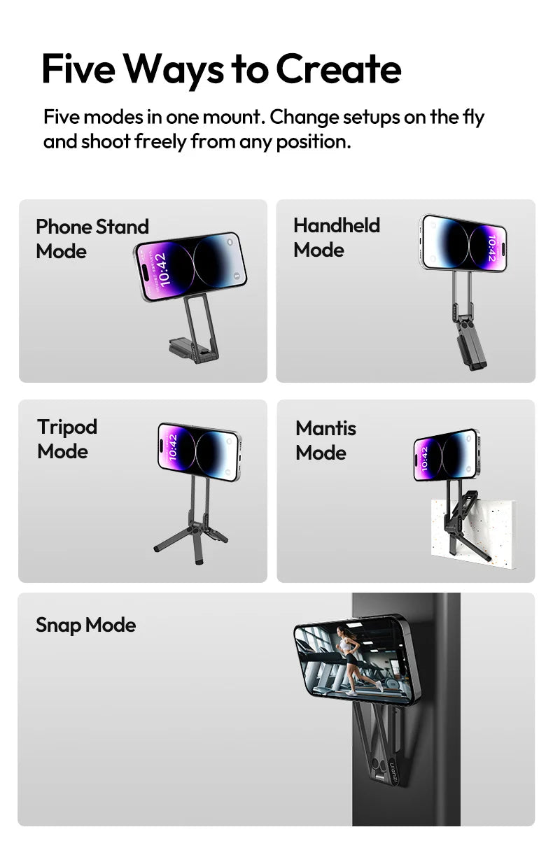 Ulanzi MA38 MagLock Gizli Kancalı Manyetik Telefon Standı