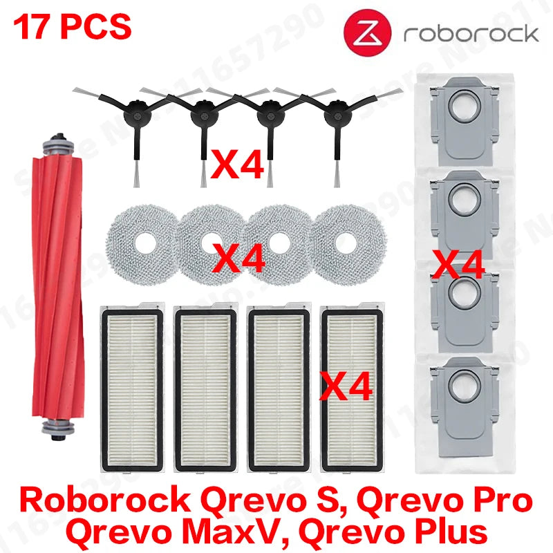 Náhradné diely pre robotický vysávač Roborock Qrevo, viacero súprav