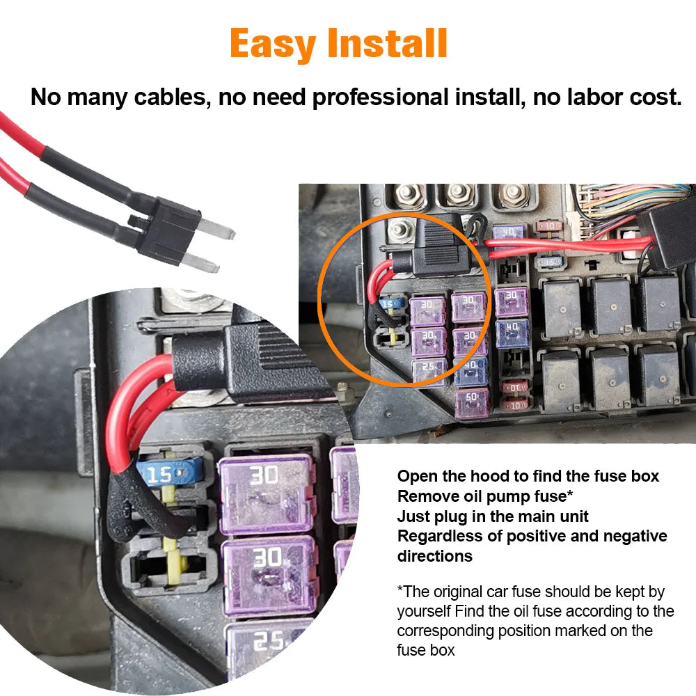 12V RFID Car Immobilizer Engine Lock Anti-Theft System